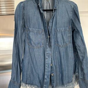 Cloth & Stone Blue jean shirt